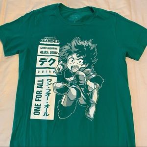 BNHA MHA izuku green t shirt